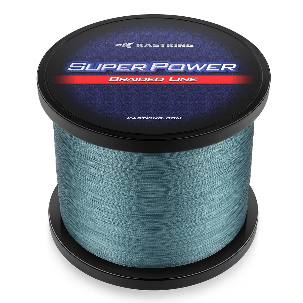 KastKing Superpower Braided Fishing Line, Gray, 30 LB, 150 Yds