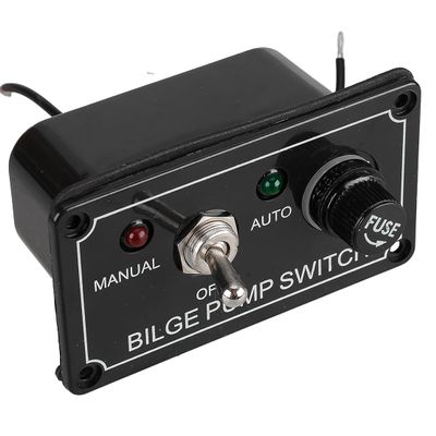 ciciTree 3 Way Bilge Pump Auto Off Manual Rocker Toggle Switch Panel 12V Compatible for RV