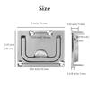GANGUOLA Heavy Duty Flush Lifting Handle Ring Pull for Boat Deck Hatch, 316 Stainless Steel, 3 X 2.25 inch, with Screws(Pack of 2) view 4