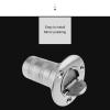 Locadence Boat Deck Fuel Gas Water Waste Fill Filler Tank Key, 3.3X3.1X2in 316 Stainless Steel Deck Filler Marine Hardware for Ships, Yachts, Docks (Waste) view 4