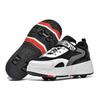 kydjfkd Shoes with Wheels for Boys Girls,2 in 1 Roller Skates,Skateboard Shoes,4 Wheel Roller Skates Running Shoes Hidden Rear Wheel-B||42 view 1