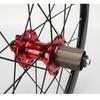 BMX Road Bikes Wheel 20 Inch 451 Folding Bicycles Wheelset Aluminum Alloy Double Wall Rim Hight 40mm Disc Brake Quick Release 100/135MM 8/9/10/11 Speed 24 Holes (Size : Red_20'' 451) view 3