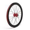 BMX Road Bikes Wheel 20 Inch 451 Folding Bicycles Wheelset Aluminum Alloy Double Wall Rim Hight 40mm Disc Brake Quick Release 100/135MM 8/9/10/11 Speed 24 Holes (Size : Red_20'' 451) view 4