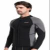 REALON Women Men Top Wetsuit Jacket, 2mm 3mm Neoprene Swim Wet Suit Shirt Long Sleeves Front Zip for Adult Youth Cold Water Snorkeling Diving Surfing Watersports view 1