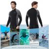 REALON Women Men Top Wetsuit Jacket, 2mm 3mm Neoprene Swim Wet Suit Shirt Long Sleeves Front Zip for Adult Youth Cold Water Snorkeling Diving Surfing Watersports view 2