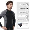 REALON Women Men Top Wetsuit Jacket, 2mm 3mm Neoprene Swim Wet Suit Shirt Long Sleeves Front Zip for Adult Youth Cold Water Snorkeling Diving Surfing Watersports view 4