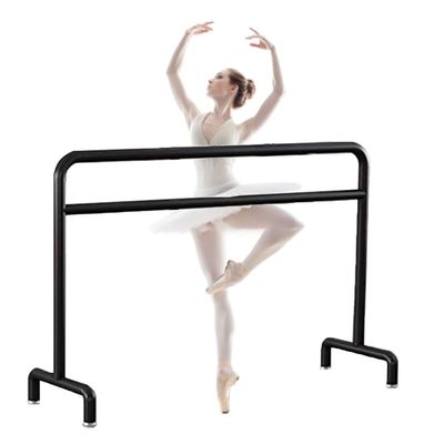 icVantA Ballet Barre Simple Black Metal Ballet Barre, The Double-Layer Leg Compression Bar is Suitable for Stretching Adults and Children, 1.5M/5FT