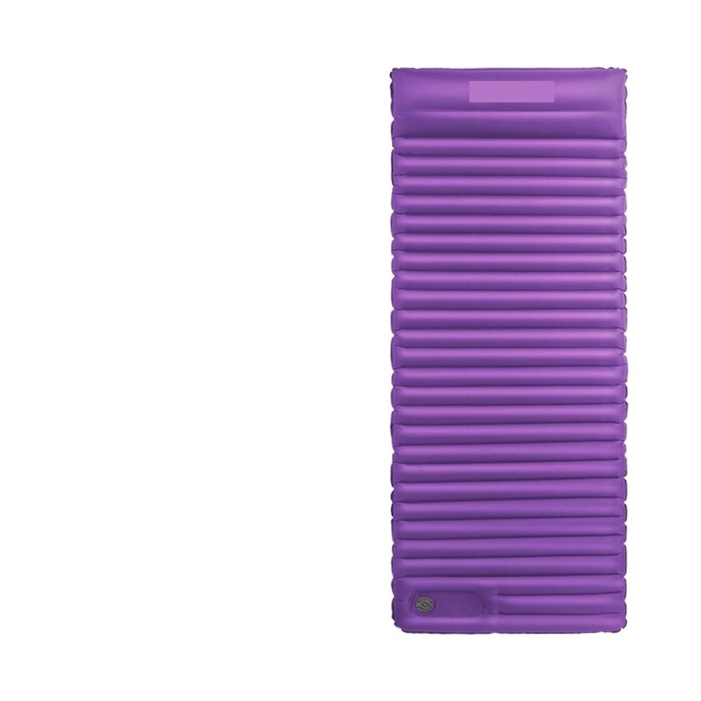GaRcan Outdoor Travel Camping Mat Inflatable Mattress Thicken Air Mat Sleeping Pad with Pillow Lightweight Portable Tent Mat (Lpurple)