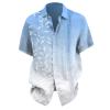 NineFit Basics Men's Floral Shirts Button Down Tropical Holiday Beach Shirts Men Undershirts Long Sleeve (Light Blue, XXL), XX-Large view 1