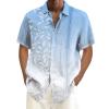 NineFit Basics Men's Floral Shirts Button Down Tropical Holiday Beach Shirts Men Undershirts Long Sleeve (Light Blue, XXL), XX-Large view 2