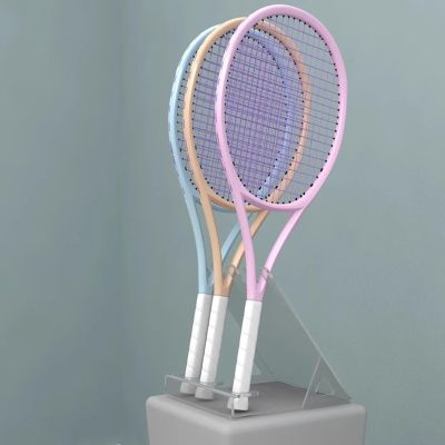 Acrylic Transparent Racket Storage Rack, Table Top Display Tennis Rackets Stand, Badminton Racket Holder for Sports Retail Store(for Tennis Racket)