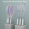 Acrylic Transparent Racket Storage Rack, Table Top Display Tennis Rackets Stand, Badminton Racket Holder for Sports Retail Store(for Tennis Racket) view 2