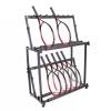 2 Tier Tennis Racquet Storage Rack, Large Capacity Tennis Racket Organizer Stand for 14 Rackets, Space Saving Badminton Racket Floor Rack view 1