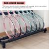 2 Tier Tennis Racquet Storage Rack, Large Capacity Tennis Racket Organizer Stand for 14 Rackets, Space Saving Badminton Racket Floor Rack view 4