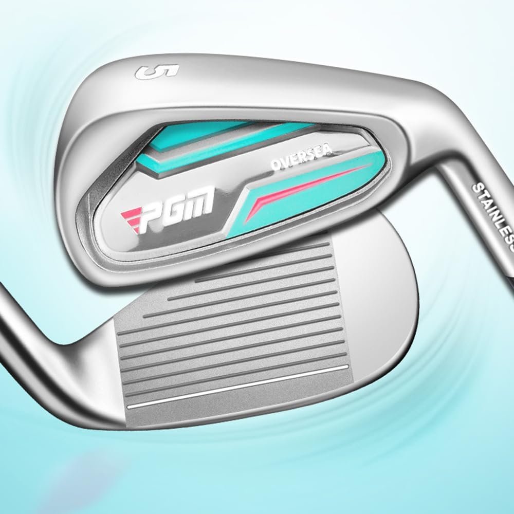 GRASKY 5#/6#/7#/8#/9#/P#/S# Single Golf Club Iron with Precision Accuracy for Right Handed Players - with Carbon/Steel Rod Golf Iron for Men Women (with Carbon Rod-Women,7#)