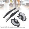 XHTLLO 2PCS Adjustable Exercise Bike Pedals with Straps, Stainless Steel Pedals for Home Gym Cycling view 3