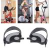 XHTLLO 2PCS Adjustable Exercise Bike Pedals with Straps, Stainless Steel Pedals for Home Gym Cycling view 4