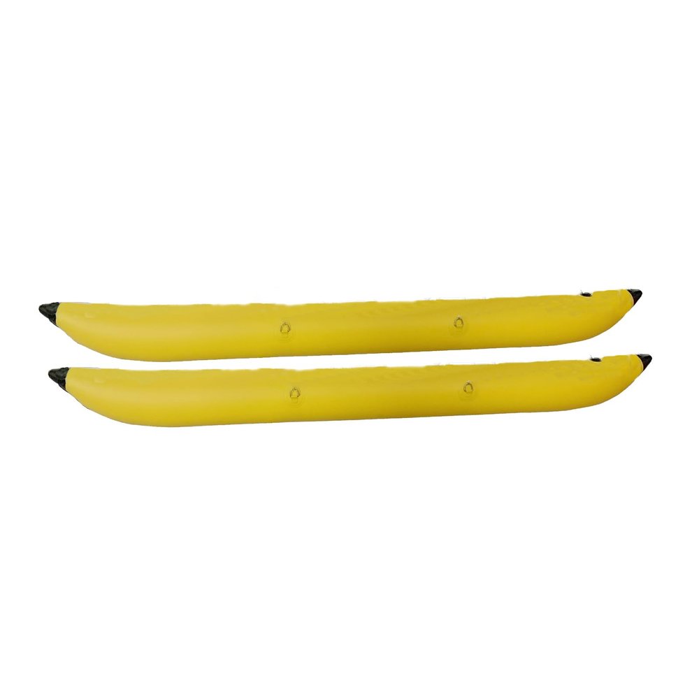 Majuingg Inflatable Water Bicycle Pontoon, Lifesaving Inflatable Pontoon, Inflatable Boat Pontoon, Fishing Boat Catamaran Pontoon,Yellow