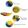 majuingg Inflatable Water Flying Fish Banana Boat, Rotating Boat Sea Motor Boat Towing Inflatable Toy, Single Row 3 People, Large view 2