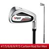 5#/6#/7#/8#/9#/P#/S# Single Golf Club Iron with Precision Accuracy for Right Handed Players - with Carbon/Steel Rod Golf Iron for Men Women (with Carbon Rod-Men,9#) view 2