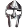 ALLOEY TRADISIONAL MF DOOM Mask Mad-villain Mild Steel Face Armour Medieval Hand-Forged Armor | Medieval Steel Gladiator Face Mask | SCA LARP (Silver) view 1