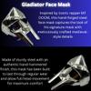 ALLOEY TRADISIONAL MF DOOM Mask Mad-villain Mild Steel Face Armour Medieval Hand-Forged Armor | Medieval Steel Gladiator Face Mask | SCA LARP (Silver) view 3
