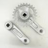 B Baosity Kids Bicycle Crankset Crank Arm Set Outdoor Aluminum Alloy Sturdy Replace Accessories Riding Spare Parts Child Bike Crank Set, 25T Gray Silver, Optional view 2