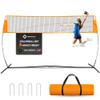 ORIENGEAR Volleyball Net for Backyard, Volleyball Net Outdoor, Freestanding Volleyball Practice Net, 12ft Three Level Adjustable, Heavy-Duty Oxford Cloth with Steel Base view 1