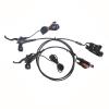 MirOdo E-Bike Hydraulic Disc Brake Set 2-Pistons 2-PIN Power-Off Induction Brake Right Front 850mm Left Rear 1600mm Hydraulic Brake for E-Bike Scooter Folding Bike, Black view 1
