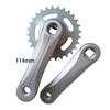 B Baosity Kids Bicycle Crankset Crank Arm Set Outdoor Aluminum Alloy Sturdy Replace Accessories Riding Spare Parts Child Bike Crank Set, 28T Bright Silver, Optional view 3