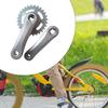 B Baosity Kids Bicycle Crankset Crank Arm Set Outdoor Aluminum Alloy Sturdy Replace Accessories Riding Spare Parts Child Bike Crank Set, 28T Bright Silver, Optional view 4