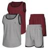 Essenclo Boys Clothing Sets, Athletic Crew Neck Sleeveless T-Shirt and Boys' Short Sets Outfits w/Pockets 4 Pcs - Size 3-16 - E2001 - Set-2-15-16 view 1
