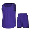 Essenclo Boys Clothing Sets, Boys Athletic Shorts & Sleeveless Shirts, Crew Neck Kids Tank Top Clothes Size 3-16 (2 Pcs Set) - E1001 - Purple - 11-12 view 1