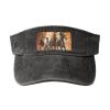 SSIMOO Horses Running Art Print Denim Sun Visor Cap Versatile Unisex Design,for Outdoor Activities and Daily Wear, One Size-Large view 1