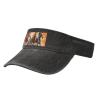 SSIMOO Horses Running Art Print Denim Sun Visor Cap Versatile Unisex Design,for Outdoor Activities and Daily Wear, One Size-Large view 2