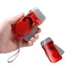 Portable Hand Pressing Dynamo Crank Power Wind Up LED Flashlight Manual Electricity Generation Energy Saving for Home Outdoor (Color : Gray) view 1