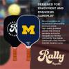 Rally Republic Officially Licensed Collegiate Pickleball Paddle - USA Pickleball Association Approved Racket - Lightweight Honeycomb Core, Carbon Fiber Exterior, Premium Leather Grip for Comfort view 3