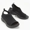 Women's Breathable Orthopedic Sandals - 2024 New Soft Shoes Go Walking Slip on Diabetic Foam Shoes, Arch Support Shoes Wide Width (Black, Adult, Women, 8, Numeric, US Footwear Size System, Wide) view 3
