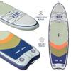 ISLE Megalodon Inflatable Stand Up Paddle Board & iSUP Bundle Accessory Pack - Durable, Lightweight, Stable  12' L x 45" W x 8" (Seafoam/Coral/Navy, 12') view 2