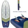 ISLE Megalodon Inflatable Stand Up Paddle Board & iSUP Bundle Accessory Pack - Durable, Lightweight, Stable  12' L x 45" W x 8" (Seafoam/Coral/Navy, 12') view 3