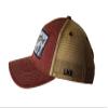 Large Mouth Bass Trucker Hat - Legacy Old Favorite Trucker (Cotton, Cardinal Red) view 4