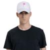 BASTU Breast Cancer Awareness Survivor Baseball Cap for Men Women Dad Hat Classic Adjustable Golf Hats White view 3