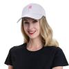 BASTU Breast Cancer Awareness Survivor Baseball Cap for Men Women Dad Hat Classic Adjustable Golf Hats White view 4