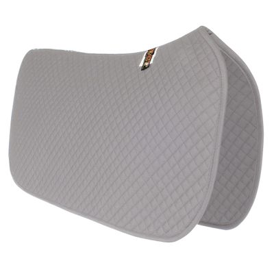 ECP Equine Comfort Products All Purpose Diamond Quilted Western Saddle Pad for Injury Prevention, Breathable, Hypoallergenic, Shock-Absorbing Cushion for Horse Comfort, Gray