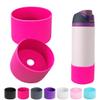 2PCS Silicone Water Bottle Boot for Owala 14/16oz 24oz 32oz 40oz,Anti-Slip Protective Sleeve Bottom Bumper Protector for FreeSip, Twist, and Flip Water Bottles (Pink, 24oz)
