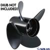 Rareelectrical New Aluminum Propeller Compatible with Mariner 2 Stroke Bigfoot 15 Spline 60 1995-2004 by 48-8M8026580 48-8M8027502 8M8026580 8M8027502 941415 Diameter 13 Pitch 15 Blades 4 view 2