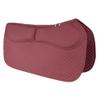 ECP Equine Comfort Products Thermoregulating Western Saddle Pad, Machine Washable Contoured Fit, Water Absorbing, Therapeutic, Shock Absorbing with Adjustable Memory Foam Shims, Burgundy view 1