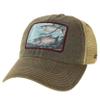 Rainbow Trout Trucker Hat - Legacy Old Favorite Trucker (Cotton, Grey) view 1