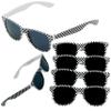 4E's Novelty 6 Race Car Checkered Sunglasses for Kids Bulk 6 Pack with UV400 Protection, Racecar Party Favor Supplies, Summer Pool Beach Accessories, Racing Theme Birthday Gifts view 1