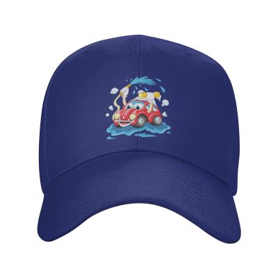 BASTU Cartoon Car Washing with Water Pipe and Sponge Baseball Cap for Men Women Dad Hat Classic Adjustable Golf Hats Blue
